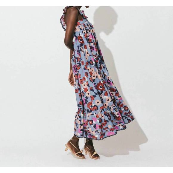 NEW CLEOBELLA hedy midi dress in purple multi - Picture 2 of 3